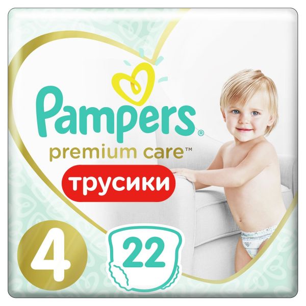 Трусики-подгузники Pampers Premium Care Pants, р. 4, 9-15 кг, 22 шт
